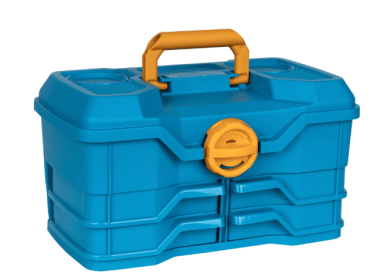 Flambeau Outdoors, NextGen 4/0 Medium Fishing Tackle Box, 440NGA, 14 inches, Plastic, Blue